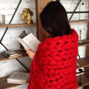 plaid en laine merinos
