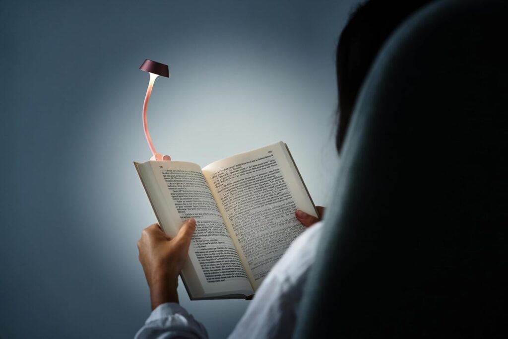 Lampe de Lecture LED Rechargeable, Flexible et Tactile