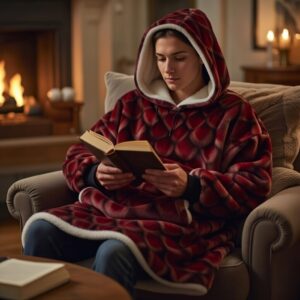 plaid à capuche Dark Academia